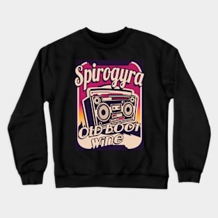 Spirogyra old boot wine Crewneck Sweatshirt